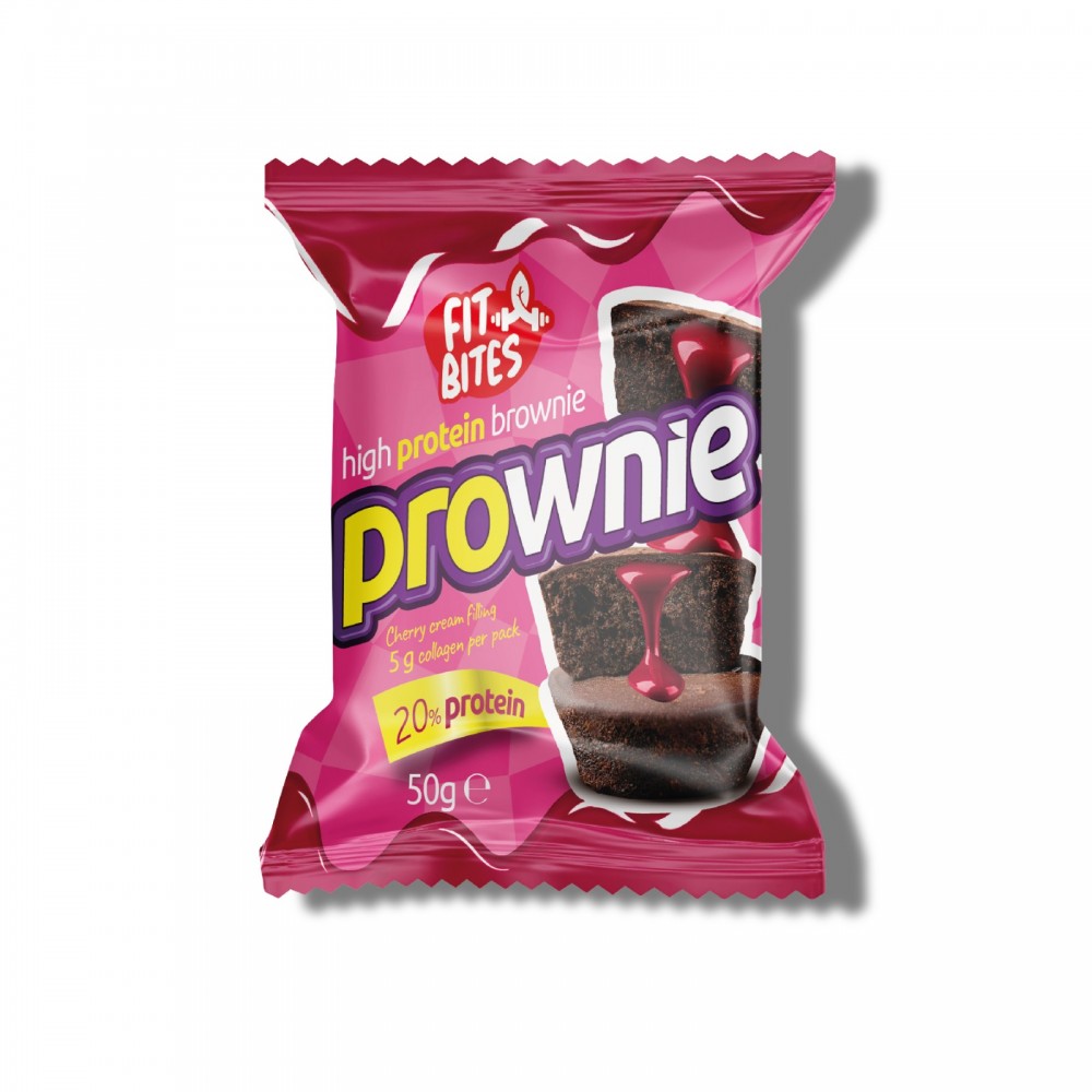 Fit Bites Prownie High Protein Brownie 12 Adet x 50 gram